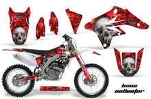 Load image into Gallery viewer, Dirt Bike Graphics Kit Decal Sticker Wrap For Suzuki RMZ250 2007-2009 BONES RED-atv motorcycle utv parts accessories gear helmets jackets gloves pantsAll Terrain Depot