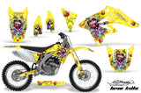Dirt Bike Graphics Kit Decal Sticker Wrap For Suzuki RMZ250 2007-2009 EDHLK YELLOW