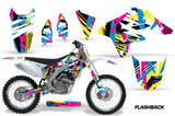 Dirt Bike Graphics Kit Decal Sticker Wrap For Suzuki RMZ250 2007-2009 FLASHBACK
