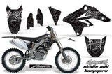 Dirt Bike Graphics Kit Decal Sticker Wrap For Suzuki RMZ250 2007-2009 HISH SILVER