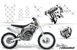 Dirt Bike Graphics Kit Decal Sticker Wrap For Suzuki RMZ250 2007-2009 RELOADED WHITE BLACK-atv motorcycle utv parts accessories gear helmets jackets gloves pantsAll Terrain Depot
