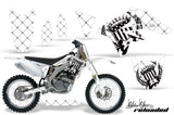 Dirt Bike Graphics Kit Decal Sticker Wrap For Suzuki RMZ250 2007-2009 RELOADED WHITE BLACK
