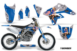 Dirt Bike Graphics Kit Decal Sticker Wrap For Suzuki RMZ250 2007-2009 TBOMBER BLUE-atv motorcycle utv parts accessories gear helmets jackets gloves pantsAll Terrain Depot