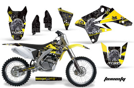 Dirt Bike Graphics Kit Decal Sticker Wrap For Suzuki RMZ250 2007-2009 TOXIC YELLOW BLACK-atv motorcycle utv parts accessories gear helmets jackets gloves pantsAll Terrain Depot