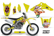 Load image into Gallery viewer, Dirt Bike Graphics Kit Decal Sticker Wrap For Suzuki RMZ250 2007-2009 VEGAS YELLOW-atv motorcycle utv parts accessories gear helmets jackets gloves pantsAll Terrain Depot