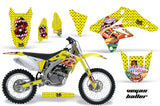 Dirt Bike Graphics Kit Decal Sticker Wrap For Suzuki RMZ250 2007-2009 VEGAS YELLOW