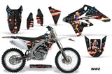 Dirt Bike Graphics Kit Decal Sticker Wrap For Suzuki RMZ250 2007-2009 WW2 BOMBER