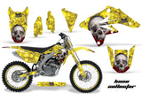 Graphics Kit Decal Sticker Wrap + # Plates For Suzuki RMZ250 2007-2009 BONES YELLOW
