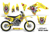 Graphics Kit Decal Sticker Wrap + # Plates For Suzuki RMZ250 2007-2009 EDHLK YELLOW
