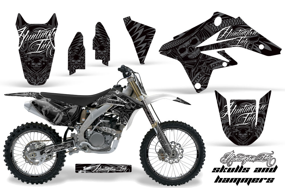Graphics Kit Decal Sticker Wrap + # Plates For Suzuki RMZ250 2007-2009 HISH SILVER-atv motorcycle utv parts accessories gear helmets jackets gloves pantsAll Terrain Depot