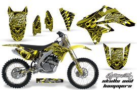 Graphics Kit Decal Sticker Wrap + # Plates For Suzuki RMZ250 2007-2009 HISH YELLOW-atv motorcycle utv parts accessories gear helmets jackets gloves pantsAll Terrain Depot