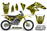 Graphics Kit Decal Sticker Wrap + # Plates For Suzuki RMZ250 2007-2009 HISH YELLOW