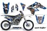 Graphics Kit Decal Sticker Wrap + # Plates For Suzuki RMZ250 2007-2009 HATTER SILVER BLUE