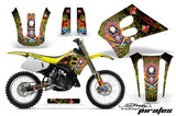 Dirt Bike Graphics Kit Decal Sticker Wrap For Suzuki RM125 1993-1995 EDHP YELLOW
