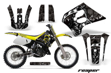 Load image into Gallery viewer, Dirt Bike Graphics Kit Decal Sticker Wrap For Suzuki RM125 1993-1995 REAPER BLACK-atv motorcycle utv parts accessories gear helmets jackets gloves pantsAll Terrain Depot