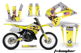 Dirt Bike Graphics Kit Decal Sticker Wrap For Suzuki RM125 1993-1995 TBOMBER YELLOW