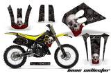 Graphics Kit Decal Sticker Wrap + # Plates For Suzuki RM125 1993-1995 BONES BLACK