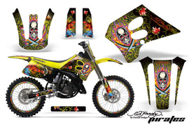 Graphics Kit Decal Sticker Wrap + # Plates For Suzuki RM125 1993-1995 EDHP YELLOW-atv motorcycle utv parts accessories gear helmets jackets gloves pantsAll Terrain Depot