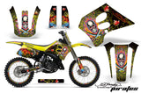 Graphics Kit Decal Sticker Wrap + # Plates For Suzuki RM125 1993-1995 EDHP YELLOW