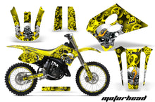 Load image into Gallery viewer, Graphics Kit Decal Sticker Wrap + # Plates For Suzuki RM125 1993-1995 MOTORHEAD YELLOW-atv motorcycle utv parts accessories gear helmets jackets gloves pantsAll Terrain Depot