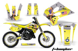 Graphics Kit Decal Sticker Wrap + # Plates For Suzuki RM125 1993-1995 TBOMBER YELLOW
