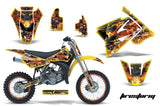 Graphics Kit Decal Sticker Wrap + # Plates For Suzuki RM85 2002-2016 FIRESTORM YELLOW