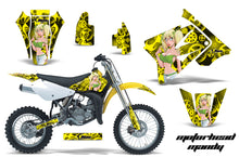 Load image into Gallery viewer, Dirt Bike Graphics Kit Decal Sticker Wrap For Suzuki RM85 2002-2016 MOTO MANDY GREEN YELLOW-atv motorcycle utv parts accessories gear helmets jackets gloves pantsAll Terrain Depot