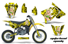 Load image into Gallery viewer, Graphics Kit Decal Sticker Wrap + # Plates For Suzuki RM85 2002-2016 MOTO MANDY GREEN YELLOW-atv motorcycle utv parts accessories gear helmets jackets gloves pantsAll Terrain Depot