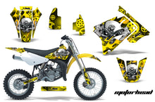 Load image into Gallery viewer, Dirt Bike Graphics Kit Decal Sticker Wrap For Suzuki RM85 2002-2016 MOTORHEAD YELLOW-atv motorcycle utv parts accessories gear helmets jackets gloves pantsAll Terrain Depot