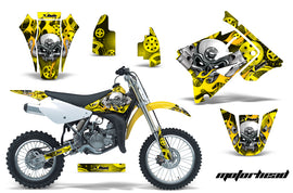 Dirt Bike Graphics Kit Decal Sticker Wrap For Suzuki RM85 2002-2016 MOTORHEAD YELLOW-atv motorcycle utv parts accessories gear helmets jackets gloves pantsAll Terrain Depot