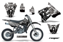 Load image into Gallery viewer, Graphics Kit Decal Sticker Wrap + # Plates For Suzuki RM85 2002-2016 REAPER SILVER-atv motorcycle utv parts accessories gear helmets jackets gloves pantsAll Terrain Depot