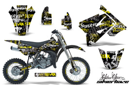 Graphics Kit Decal Sticker Wrap + # Plates For Suzuki RM85 2002-2016 SSSH YELLOW BLACK-atv motorcycle utv parts accessories gear helmets jackets gloves pantsAll Terrain Depot