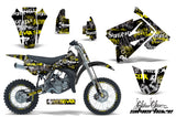 Graphics Kit Decal Sticker Wrap + # Plates For Suzuki RM85 2002-2016 SSSH YELLOW BLACK