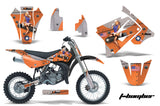Graphics Kit Decal Sticker Wrap + # Plates For Suzuki RM85 2002-2016 TBOMBER ORANGE