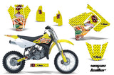 Dirt Bike Graphics Kit Decal Sticker Wrap For Suzuki RM85 2002-2016 VEGAS YELLOW