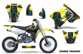 Dirt Bike Graphics Kit Decal Sticker Wrap For Suzuki RM85 2002-2016 ZOMBIE YELLOW-atv motorcycle utv parts accessories gear helmets jackets gloves pantsAll Terrain Depot