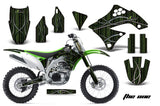 Dirt Bike Decal Graphics Kit Sticker Wrap For Kawasaki KXF450 2009-2011 THE ONE GREEN
