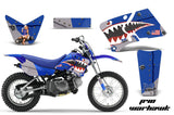 Dirt Bike Graphics Kit Decal Wrap For Yamaha TTR90 TTR90E 2000-2007 WARHAWK BLUE