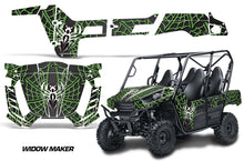 Load image into Gallery viewer, UTV Graphics Kit Decal Wrap For Kawasaki Teryx 800 4 Door 2012-2015 WIDOW GREEN BLACK-atv motorcycle utv parts accessories gear helmets jackets gloves pantsAll Terrain Depot