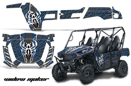 UTV Graphics Kit Decal Wrap For Kawasaki Teryx 800 4 Door 2012-2015 WIDOW BLUE BLACK-atv motorcycle utv parts accessories gear helmets jackets gloves pantsAll Terrain Depot