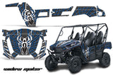 UTV Graphics Kit Decal Wrap For Kawasaki Teryx 800 4 Door 2012-2015 WIDOW BLUE BLACK