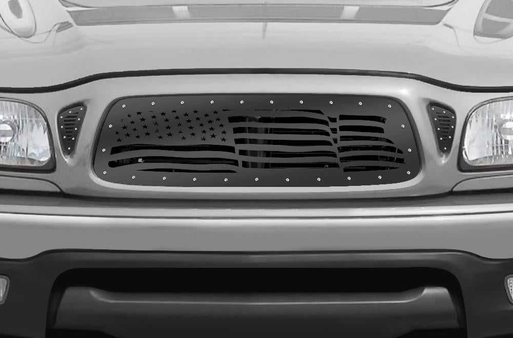 1 Piece Steel Grille for Toyota Tacoma 2001-2004 - AMERICAN FLAG-atv motorcycle utv parts accessories gear helmets jackets gloves pantsAll Terrain Depot