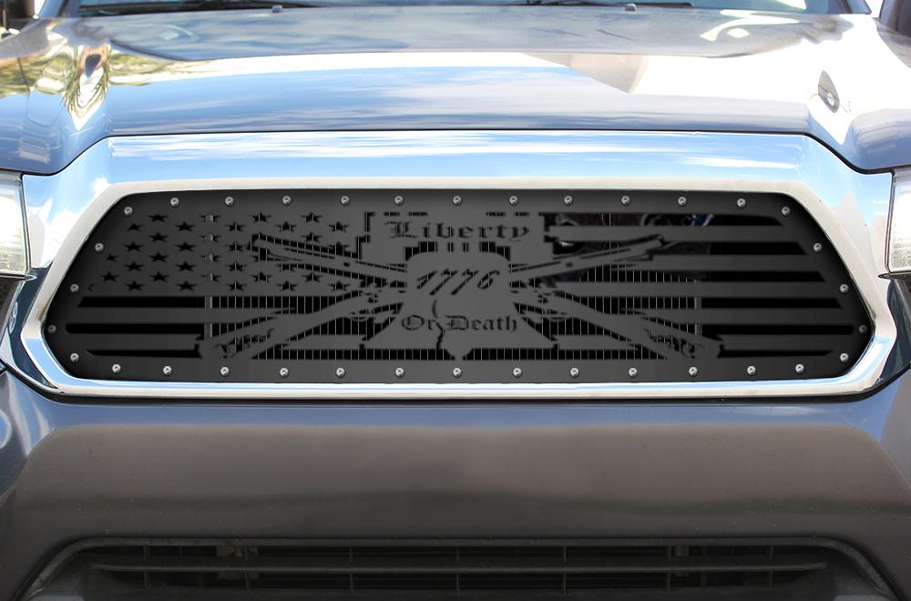 1 Piece Steel Grille for Toyota Tacoma 2012-2015 - LIBERTY OR DEATH-atv motorcycle utv parts accessories gear helmets jackets gloves pantsAll Terrain Depot