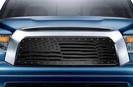 1 Piece Steel Grille for Toyota Tundra 2007-2009 - WAVY AMERICAN FLAG-atv motorcycle utv parts accessories gear helmets jackets gloves pantsAll Terrain Depot