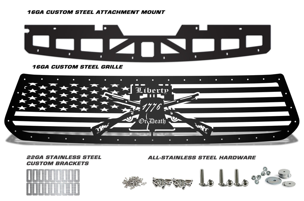 1 Piece Steel Grille for Toyota Tundra 2014-2017 - LIBERTY or DEATH-atv motorcycle utv parts accessories gear helmets jackets gloves pantsAll Terrain Depot