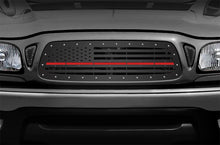 Load image into Gallery viewer, 1 Piece Steel Grille for Toyota Tacoma 2001-2004 - AMERICAN FLAG with RED ACRYLIC UNDERLAY-atv motorcycle utv parts accessories gear helmets jackets gloves pantsAll Terrain Depot