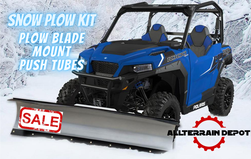 66" Snow Plow kit with Mount for 2014-2021 Polaris Ranger Crew XP 900-6 UTV KFI or Open Trail