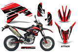 Dirt Bike Decal Graphics Kit Wrap For Yamaha WR250R WR250X 2007-2016 ATTACK RED