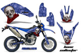 Dirt Bike Decal Graphics Kit Wrap For Yamaha WR250R WR250X 2007-2016 BONES BLUE