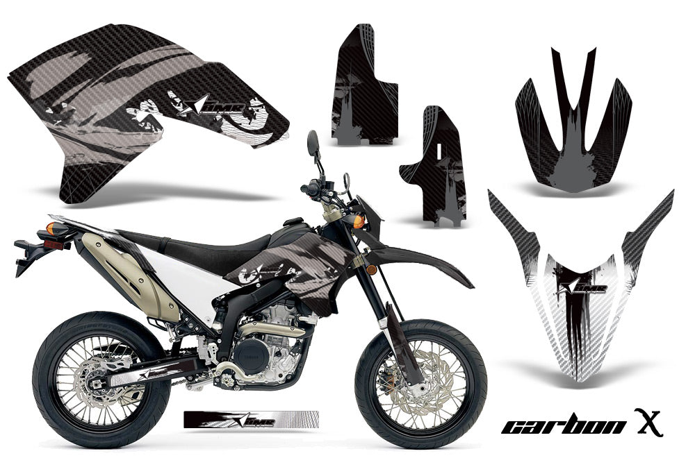 Dirt Bike Decal Graphics Kit Wrap For Yamaha WR250R WR250X 2007-2016 CARBONX BLACK-atv motorcycle utv parts accessories gear helmets jackets gloves pantsAll Terrain Depot